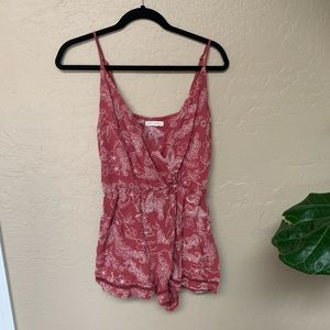 Pink Floral Romper